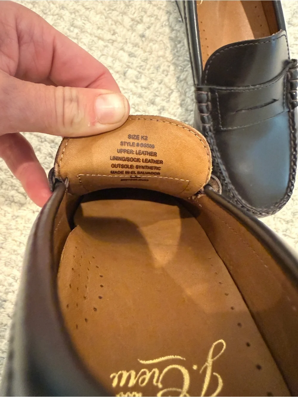 J. Crew Boys' brown Leather Penny Loafers